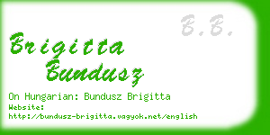 brigitta bundusz business card